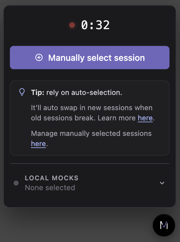 New Session Recorder